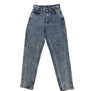 Vintage Lee Womens 90s High Rise Retro Acid Wash Denim Jeans 27" Waist
